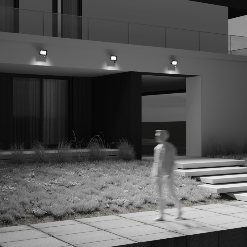 Прожектор 20 см, 50W, 6500K, Maytoni Flood FL001-L50B6KSR, черный