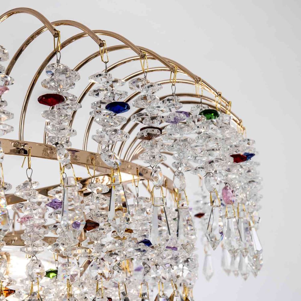 Подвесная люстра 80*80*120 см, Е14 18x40ВтW, Золото MODELUX ML.850.18