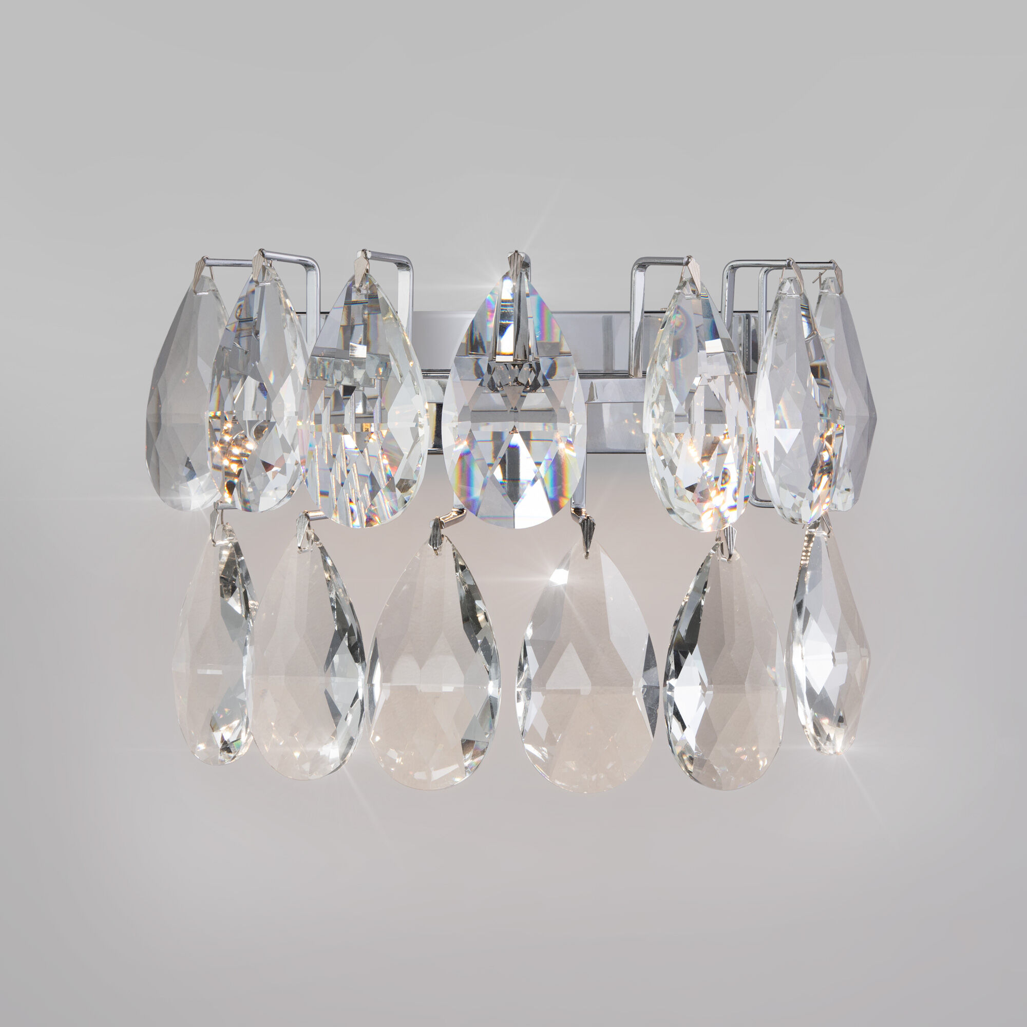 Бра с хрусталем 27*17,5*19 см, *LED, 8W, 3000;4000;6000 Bogate's Marvel 437/1, хром
