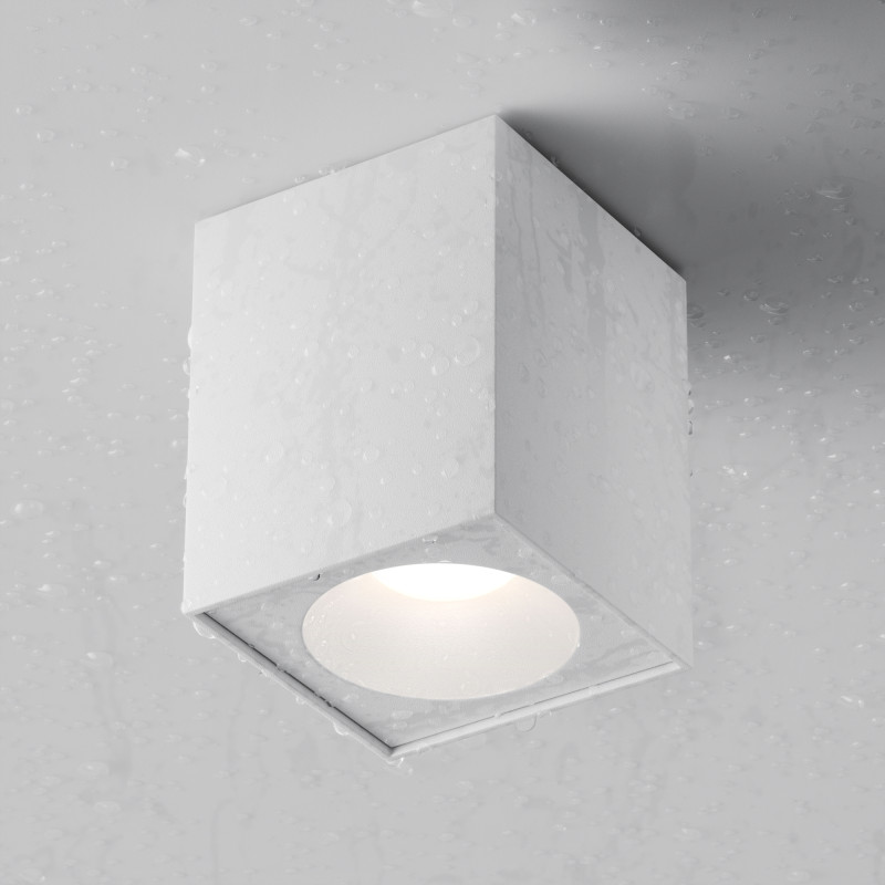 Светильник 9*9 см, GU10 50W, Maytoni Sirius C030CL-01W, белый