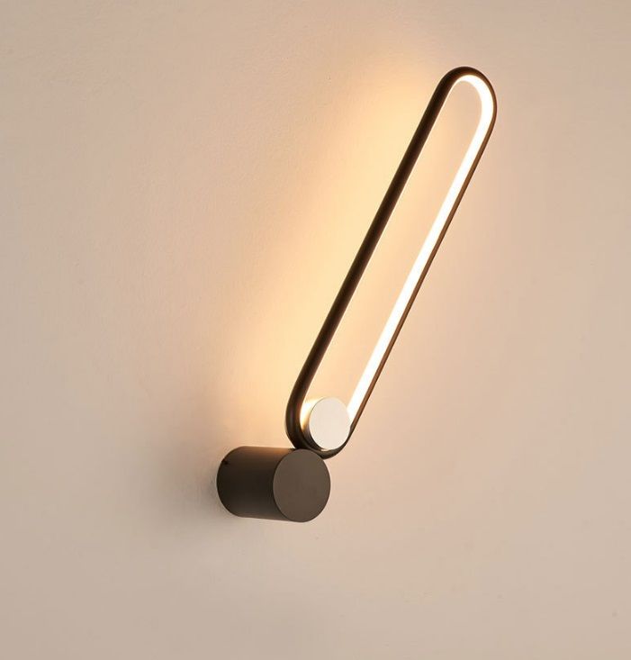 Светильник настенный ElegantLight DZN-4428 ЧЕРНЫЙ  D520/H80/1/LED/12W/4500K 24-12
