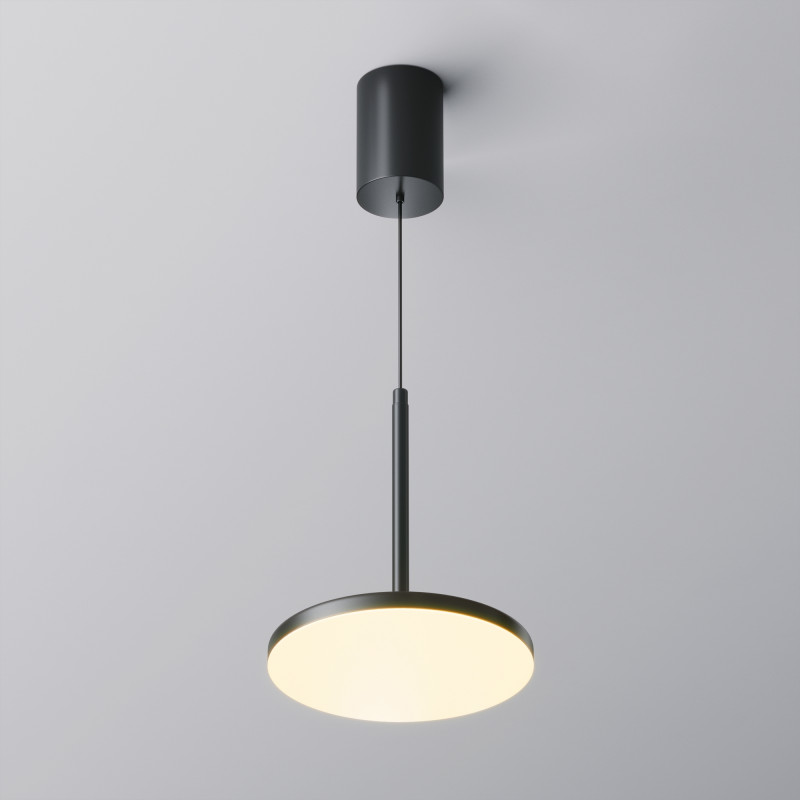 Подвесной светильник 18,5*18,5*195 см, LED, 12W, 3000К, Maytoni Technical PLATO P076PL-L12W3K-B черный
