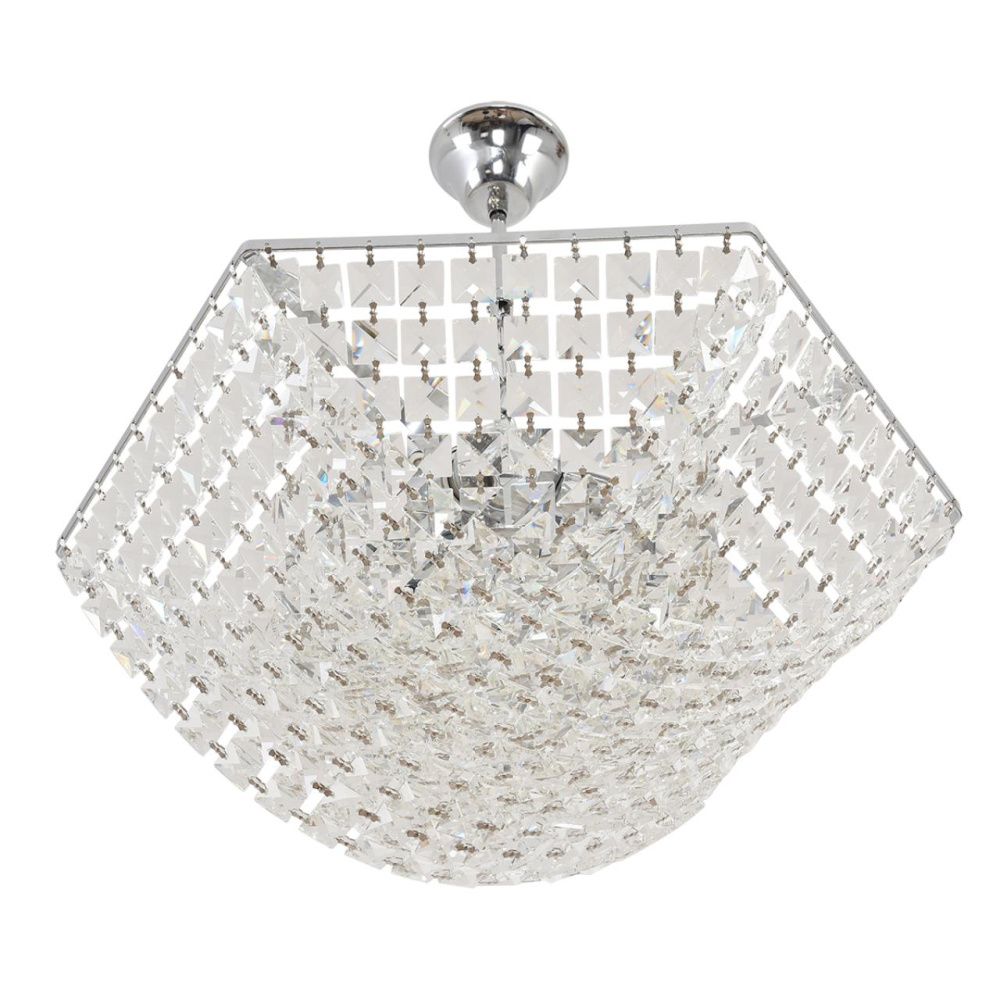 Люстра подвесная 17*50*45-45 см, 5*E27*60W, Lumion Amalia 8377/5, хром