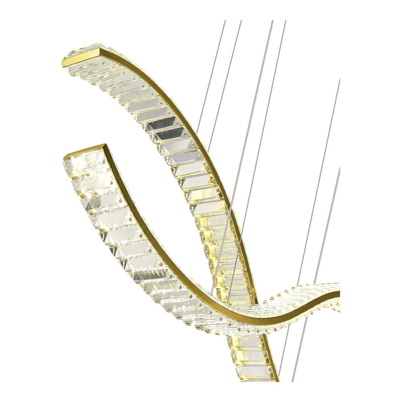 Светильник подвесной 18*200 см, LED*1*44W, 3000K, St Luce Aceno SL6206.303.44, Латунь 