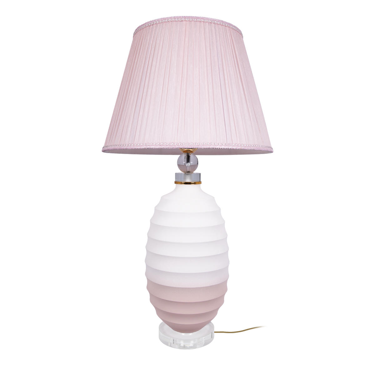 Настольная лампа 38*68 см, 1*E27 LOFT IT Belette 10261T/L розовый, белый