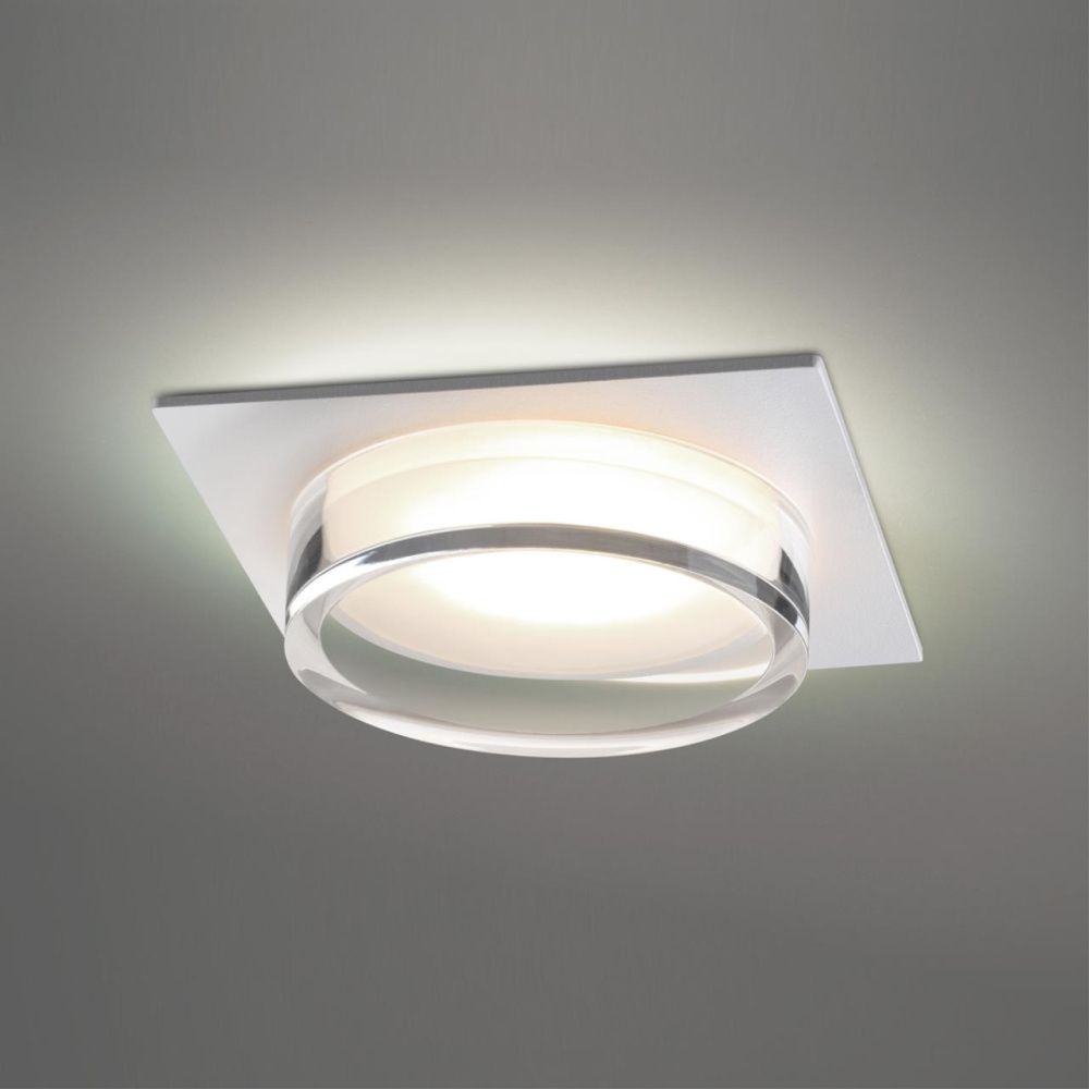 Светильник встраиваемый 10,5 см, GX53, Novotech Gem 371027, белый