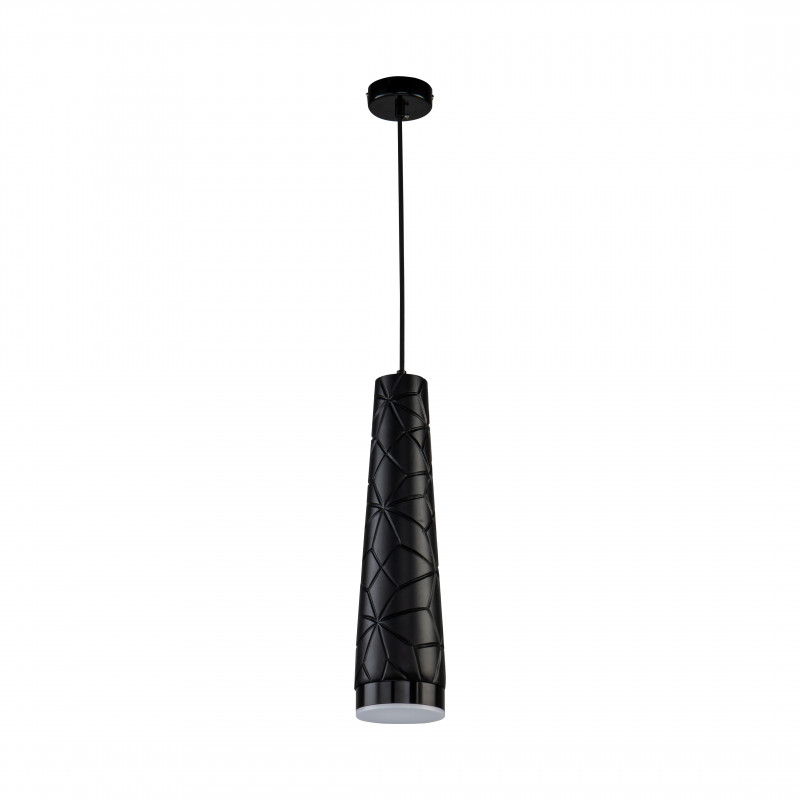 Подвес Favourite Vikont 2714-1P, D100*H400/1400, каркас черного цвета, плафон черного цвета