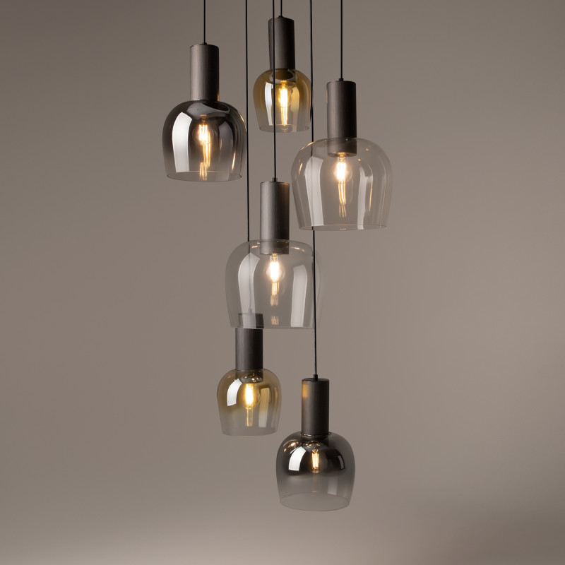 Подвесной светильник 50*50*341 см, 6*E27   Maytoni Modern Smart Casual MOD414PL-06B черный