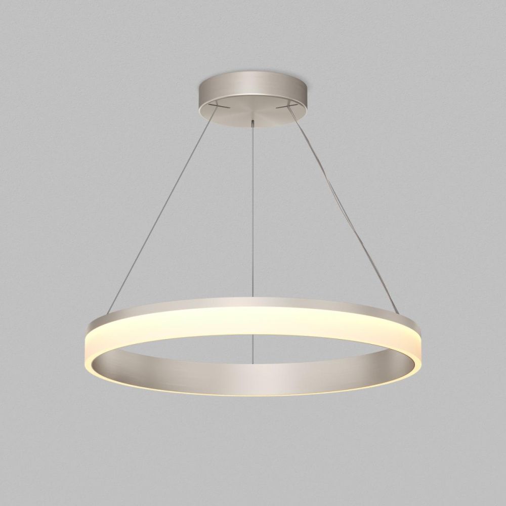 Подвесной светильник 60 см, 38W, 3000K, Denkirs Ring DK6670-SN, никель