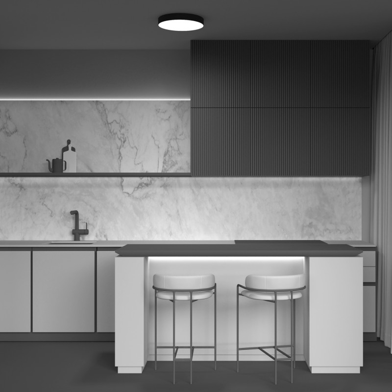 Светильник 40 см, 48W, 4000К Maytoni Zon C032CL-L48B4K черный
