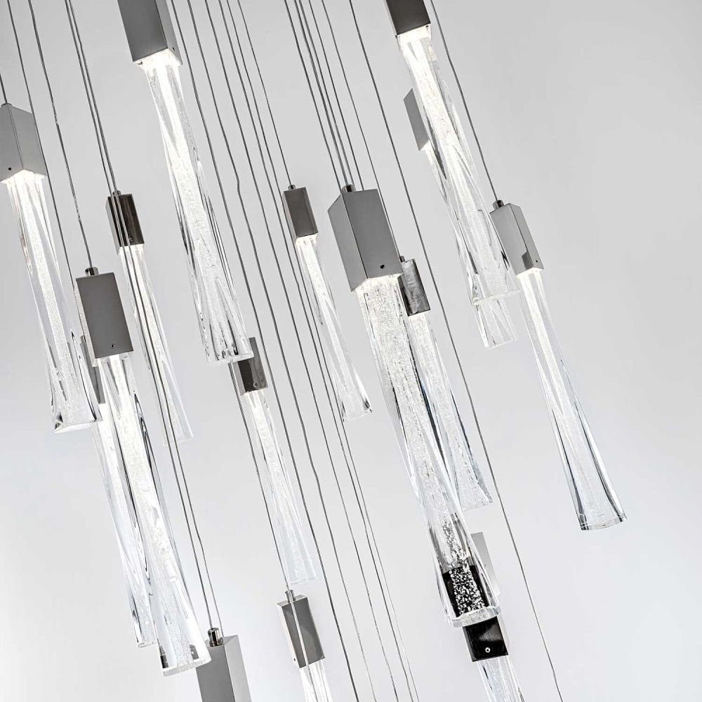 Подвесная люстра 60*300 см, LED 155W 4000K MODELUX ML.89138.25 CR хром