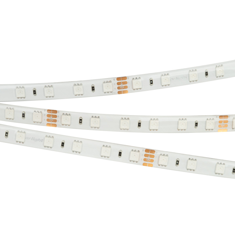 Лента герметичная RTW-SE-B60-10mm 24V RGB (14.4 W/m, IP65, 5060, 5m), Arlight 014794(2). Цена указана за 5 метров. Продается кратно 5 метрам.