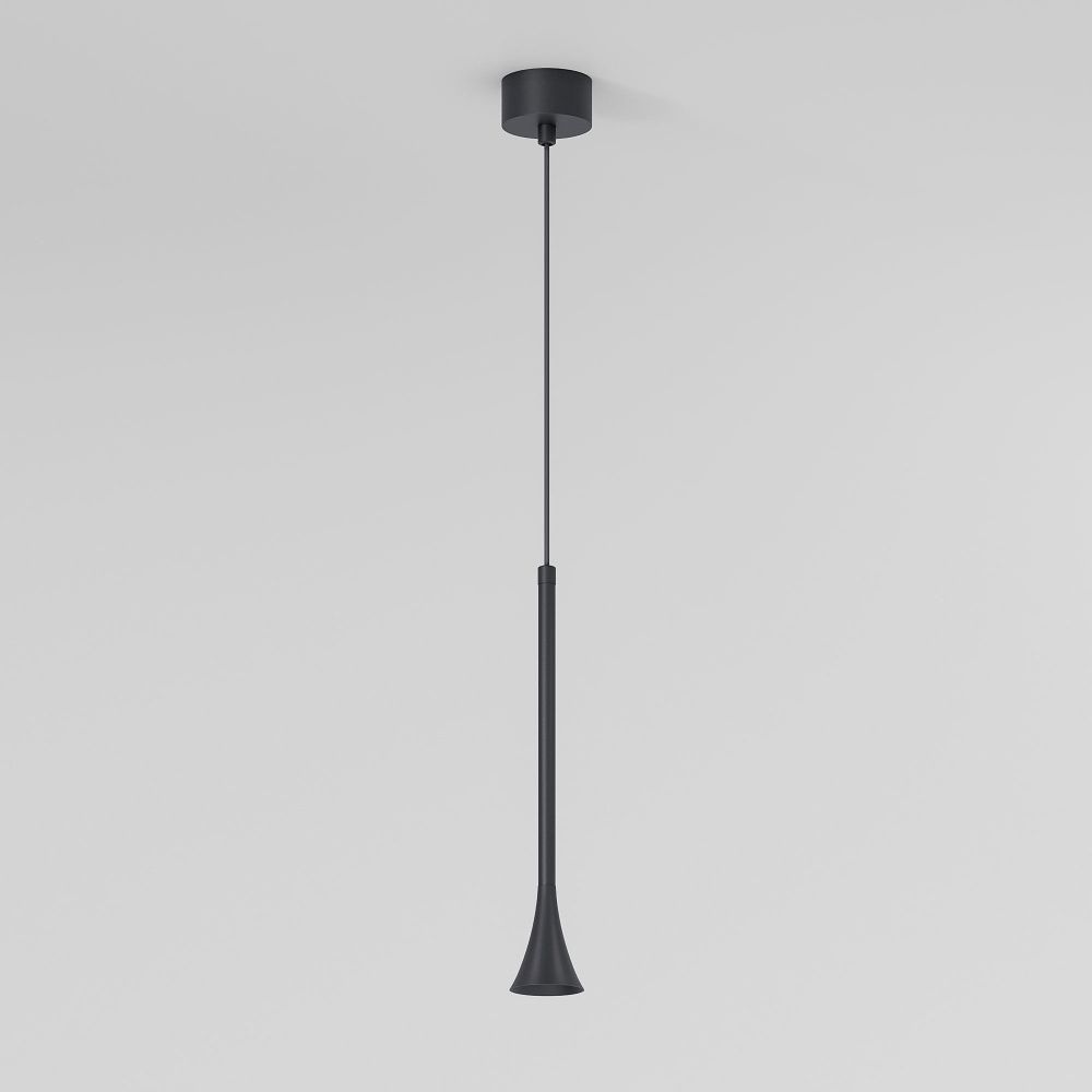 Подвесной акцентный светильник 6*6*142 см, LED, 5W, 3000K, Elektrostandard Hall 50314 LED, черный