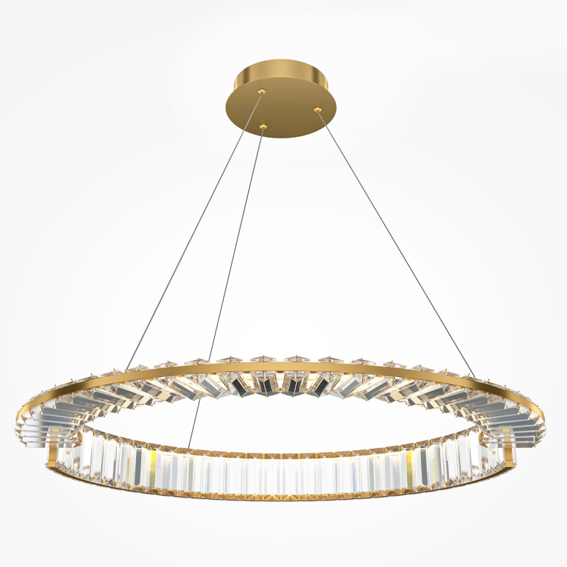 Подвесной светильник 60*60*150 см LED, 36W, 3000К, Maytoni Krone P097PL-L36BS3K1 латунный