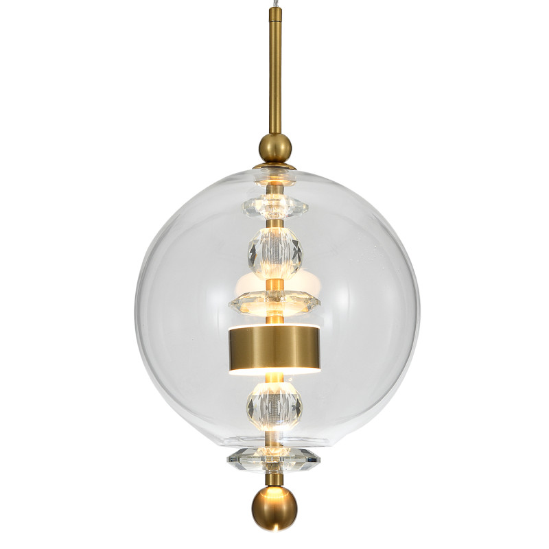 Подвесной светильник 25*25*189 см, LED, 7W, 4000К, Indigo ILLUSIONE V000189L бронзовый, 11055/1P Clear