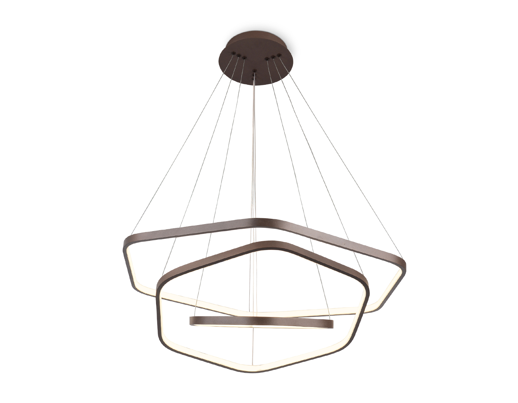 Светильник подвесной 40*120 см, LED 84W, 4200К, кофе Ambrella Comfort Line FL366