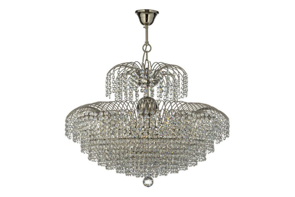 Люстра подвесная *40*40 см, 5*E14*40W, Arti Lampadari Salentino Salentino E 1.5.40.100 N, никель