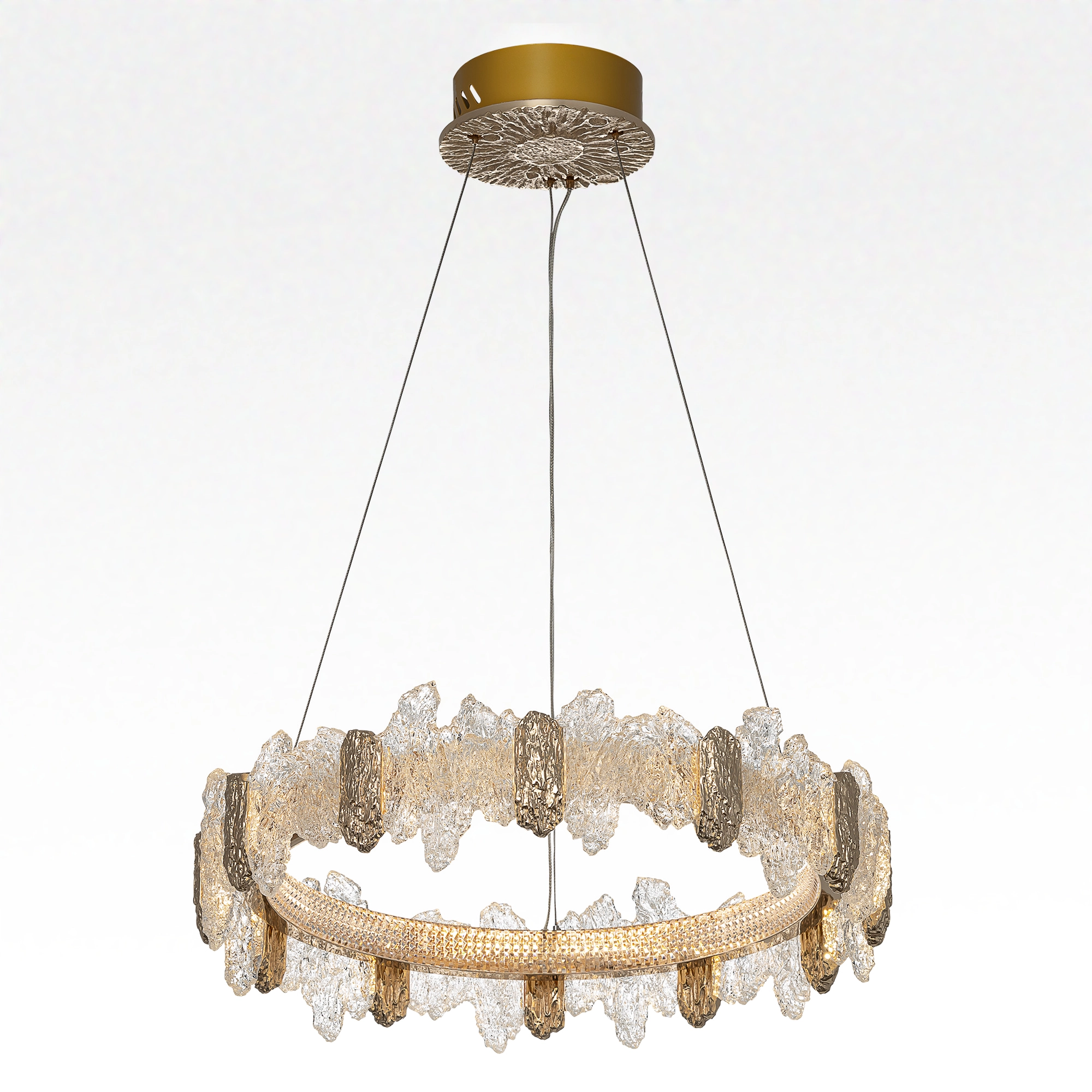 Светильник 60 см, 66W, 3000-6000K, Citilux LAVA CL250162 LED, золото