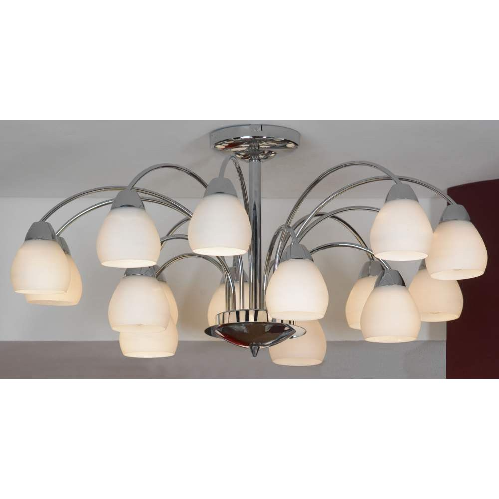 Люстра 92 см Lussole Apiro LSF-2403-15 хром 