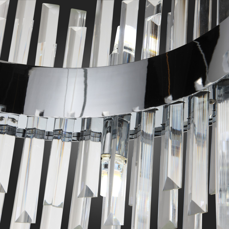 Люстра подвесная 50 см, 60W, 4000K ST LUCE BAFO SL1160.103.12 Хром