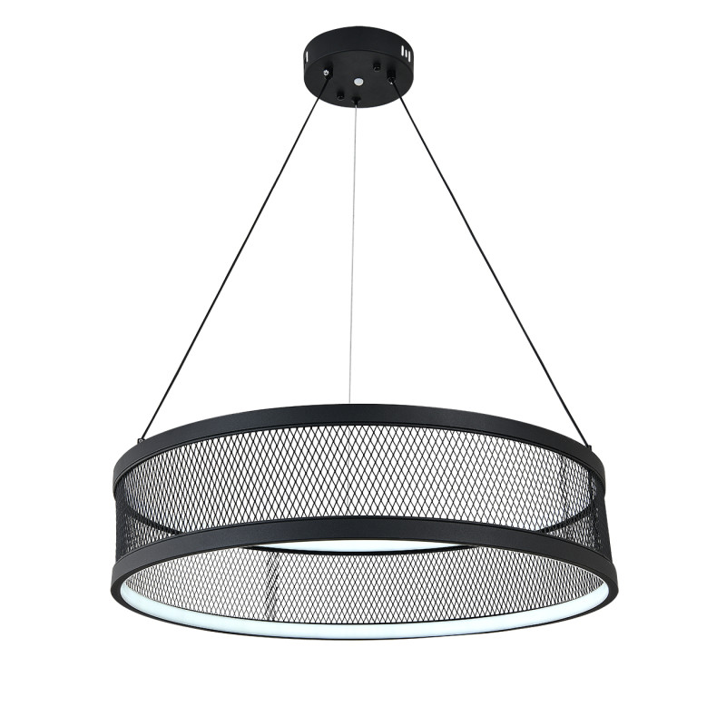 Подвесная люстра 61 см, 100W, 3000-6500K, Indigo Solido 10022/1P Black V000113L, черный, 10022/1P Black