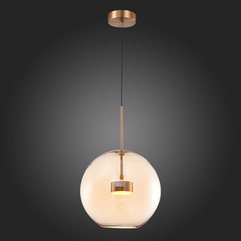 Светильник подвесной 30 см, 10W 3000K ST LUCE BOPONE SL1133.323.01 Латунь