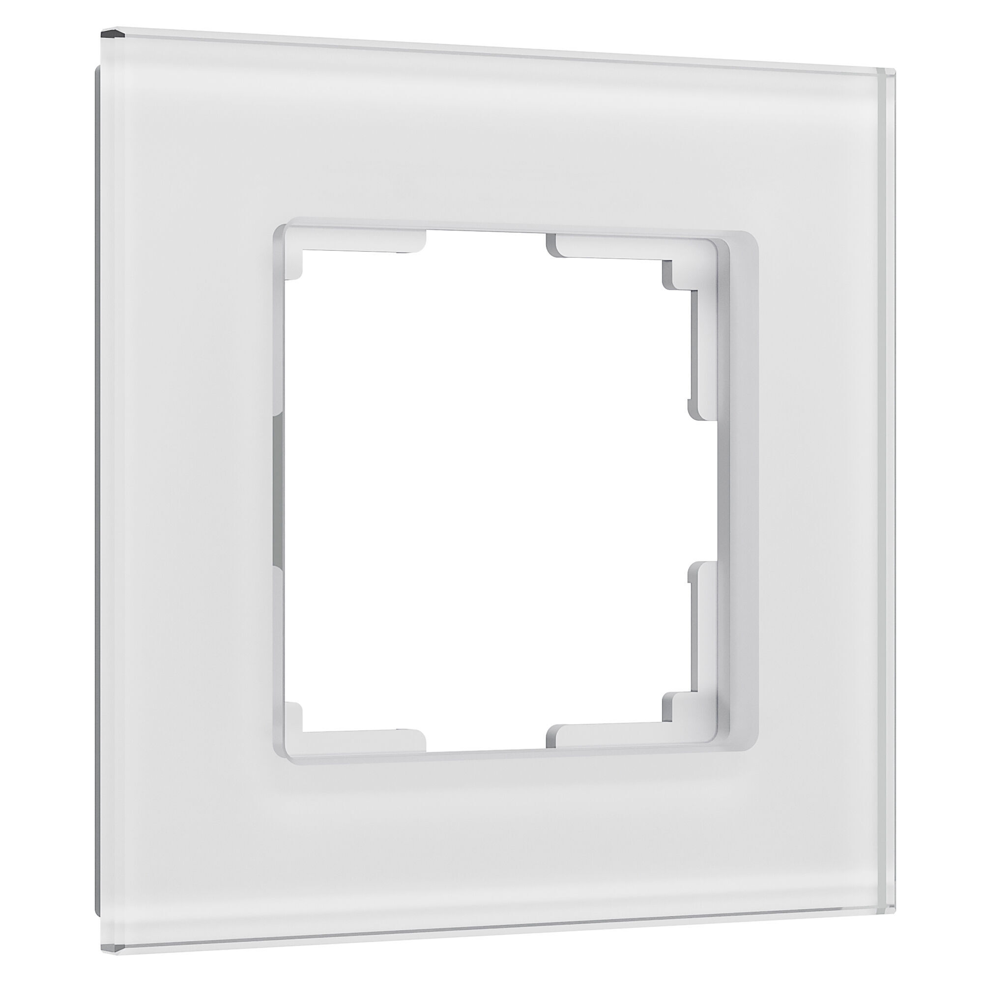 Рамка на 1 пост Senso Werkel W0013101, белый-стекло