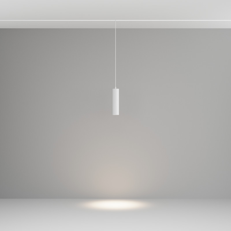 Трековый подвесной светильник Focus Led Exility 3000-6000K 12Вт 36° Dim Dali 124*5,2*19,2 см, LED*12W TR041-4-12WTW-DD-W Maytoni, Белый