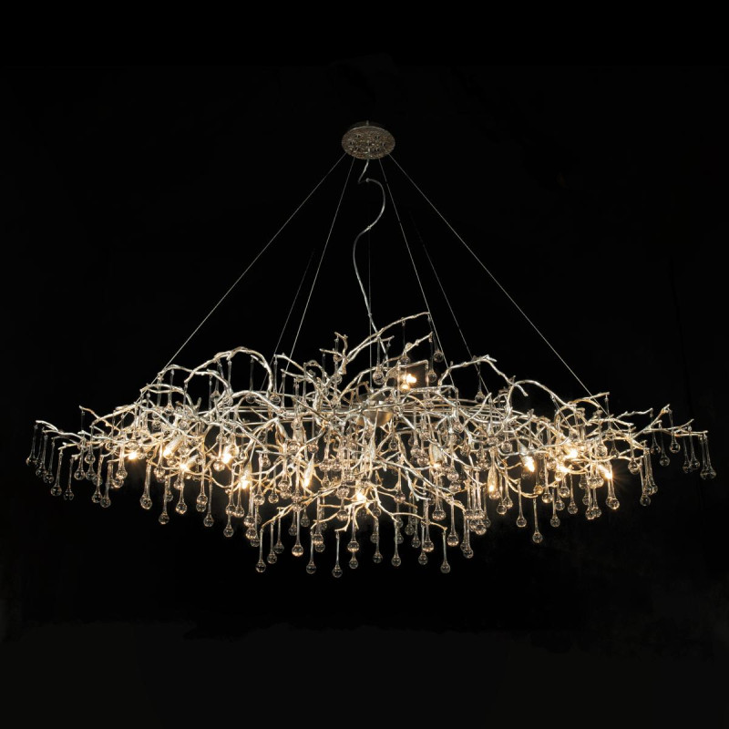 Люстра 180*90 см, 18*G9*W, Loft It 10067/1800 SG Bijout, Золото с серебром