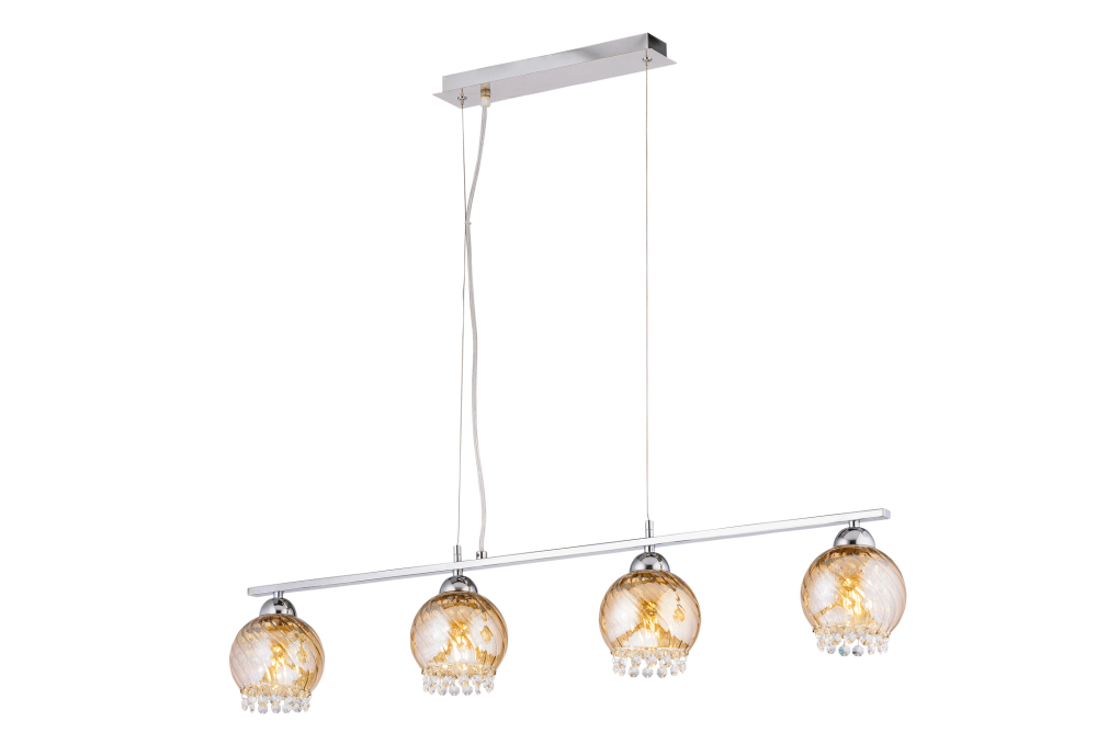 Люстра L930 x W120 x H170(1000), мм, 4*40W (160W), CHROME (Хром) Sfera Sveta 85694/4LP CHROME