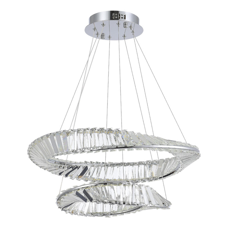 Светильник подвесной 60*200 см, LED*1*52W, 4000K, St Luce Ritorto SL6204.101.02, Хром