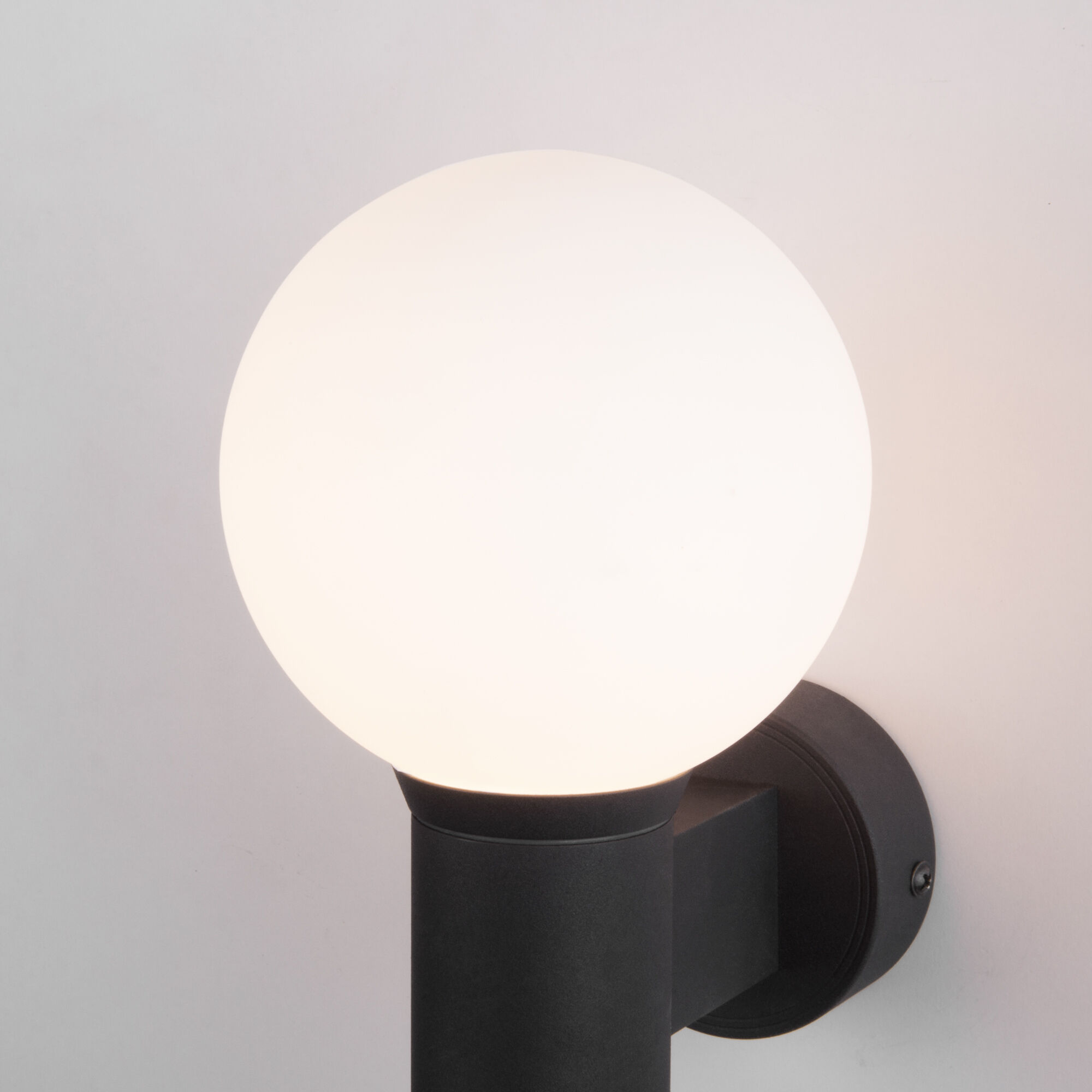 Светильник уличный настенный со стеклянным плафоном Sfera D 35126/D черный Elektrostandard
