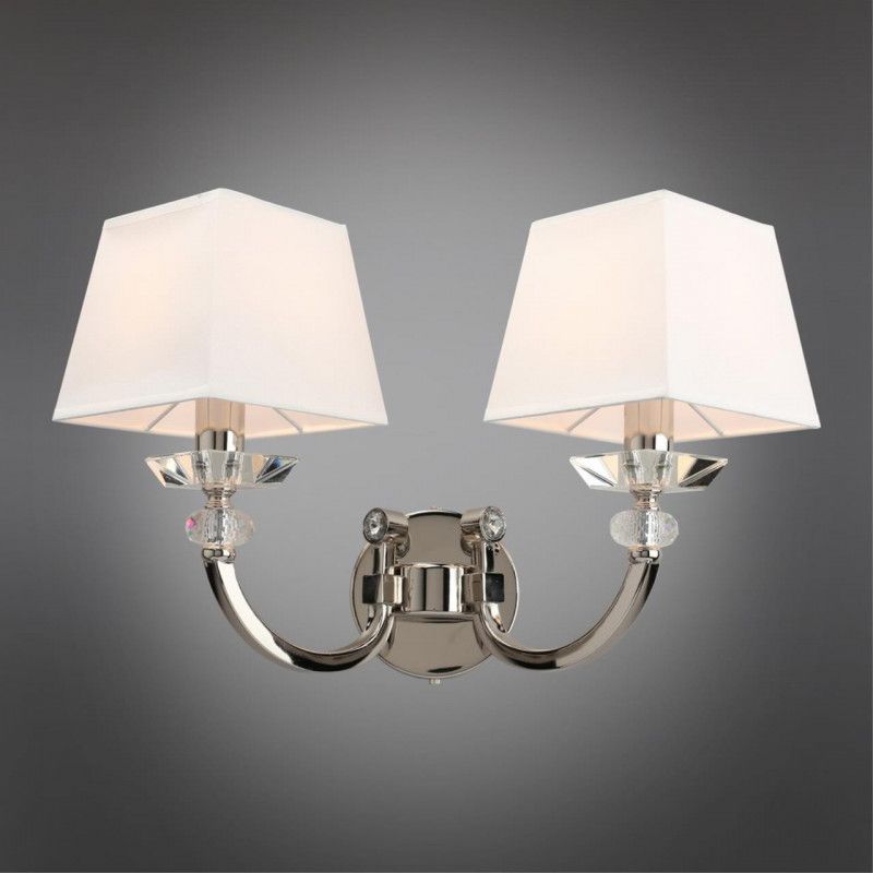 Бра 25*42*29 см, 2*E14, 40W, Aployt Gay APL.754.01.02, хром