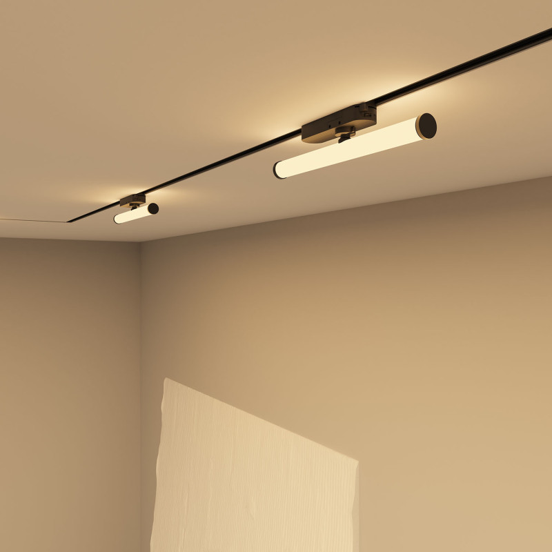 Светильник на шине 30,3*3,5*8 см, LED * 10W, 3000K, Denkirs Strom DK6438-BK, черный