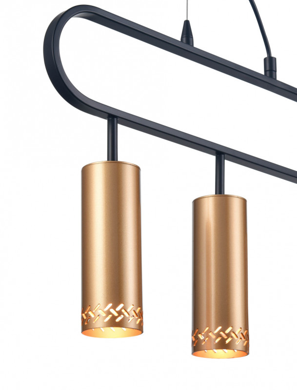 Подвесной светильник 9*60*150 см, 4*E14 черный Vele Luce Brio VL5794P04