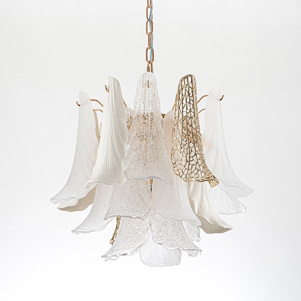 Подвесная люстра 55*50/120 см, 7*Е14 MODELUX premium ML.6777.7P GD золото