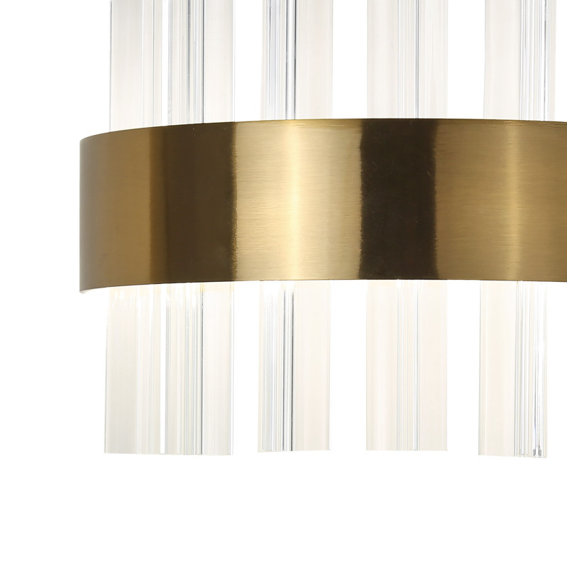 Бра Favourite Placerat 4012-1W, D110*W220*H150, золота, плафон состоит из объемных стеклянных элементов необычной формы