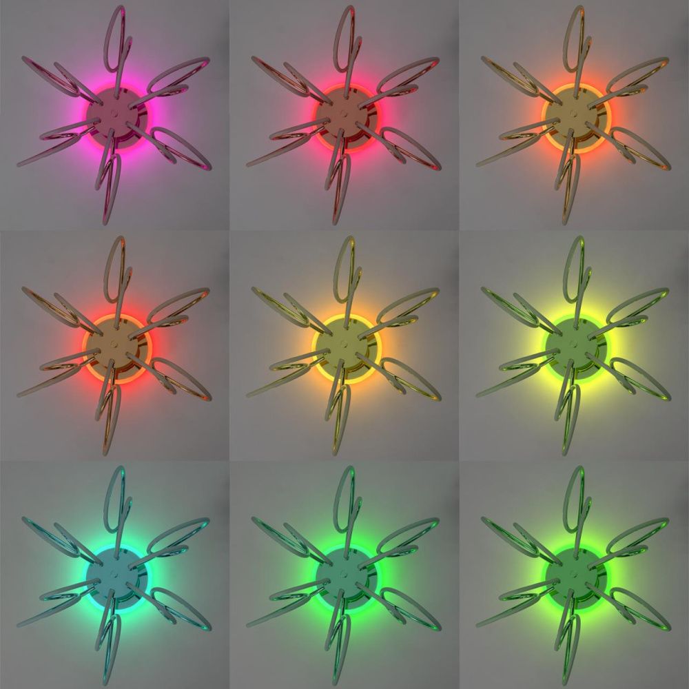 Светильник 62 см, 100W, 3000-5500K, Citilux SALMA SMART CL224A162 RGB LED, золото