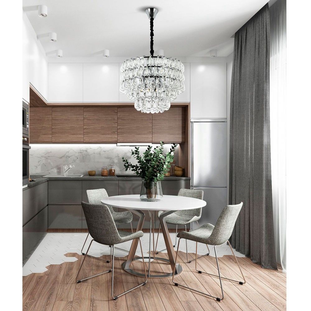 Подвесная люстра 54*54*110 см, Е14 9x40W, , Хром MODELUX ML.2026.9