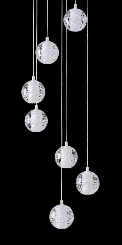 Светильник подвесной 30 см, Crystal Lux GASPAR SP9 D300 WHITE Белый