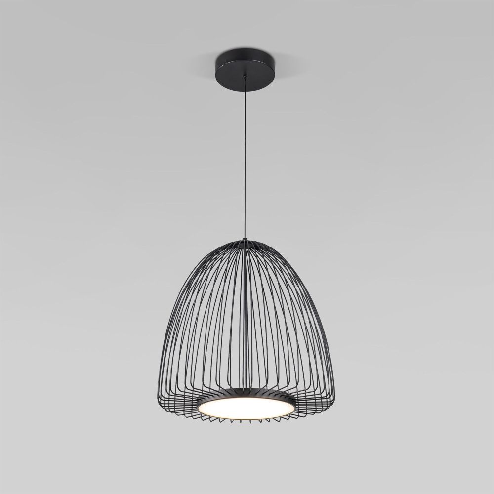 Подвесной светильник 45*45*60-160 см, LED*39W, 4000K, Eurosvet Comodita 40010/1 LED, черный, a069296
