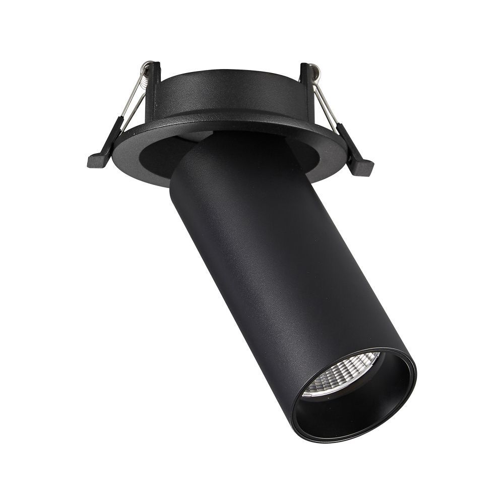 Светильник встраиваемый Черный LED 1*7W 4000K 560Lm Ra>90 60° IP20 D95xH156 220-240VV St Luce  ST759.448.07