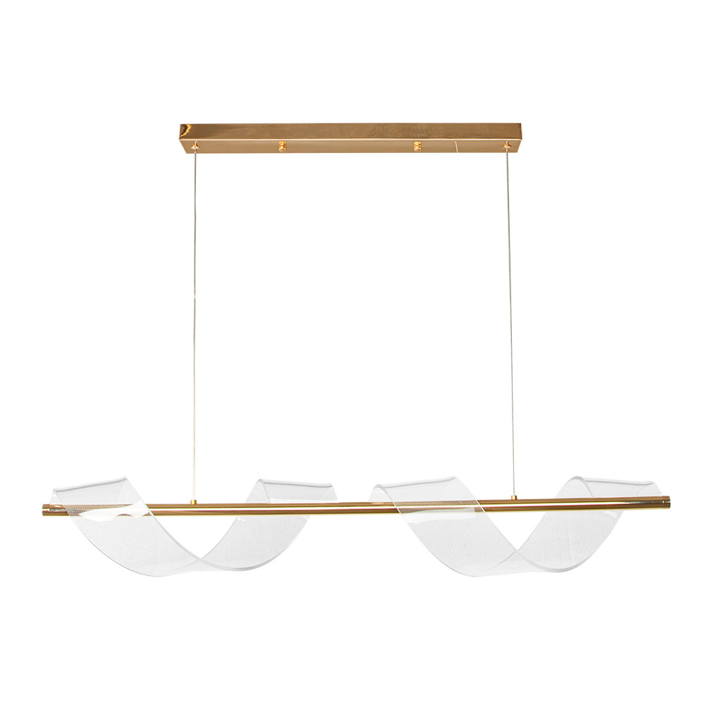Подвесной светильник 20*90*20 см, 1*LED, 20W, 3000K Arte Lamp Fiorita A2093SP-2GO, Золото