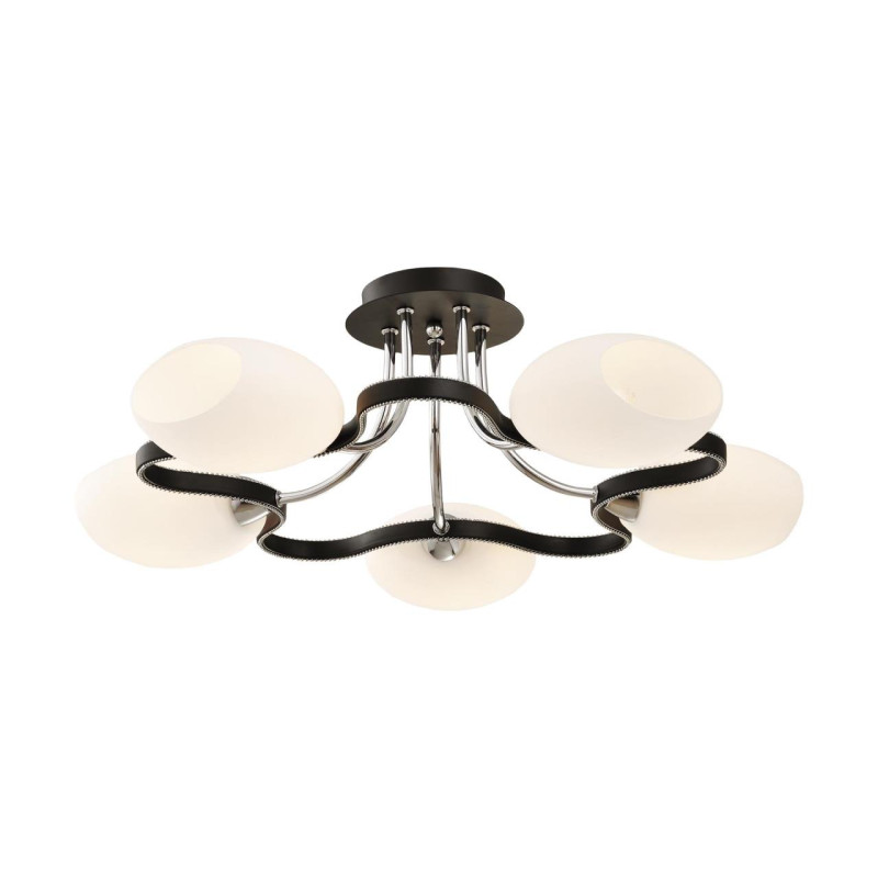 Люстра Citilux CL131152 диаметр 59см  венге/хром