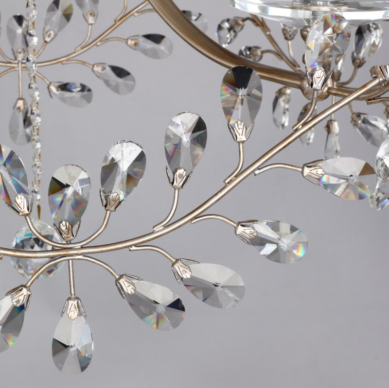 Подвесная люстра Favourite Glory 2171-6P, D700*H550/1550, античного серебра