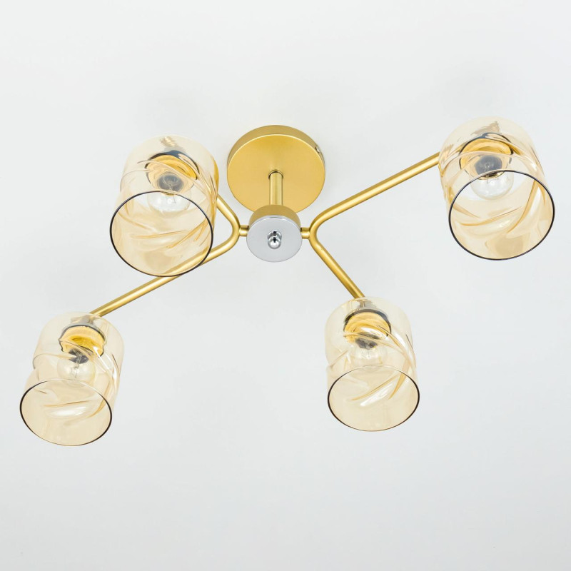Люстра Citilux Клод CL137142 золото