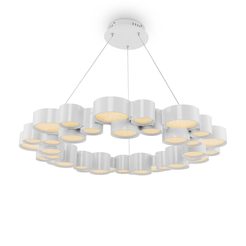 Подвесная люстра Freya Marilyn FR6043PL-L90W, 95W LED, 3000K, диаметр 76 см, белый