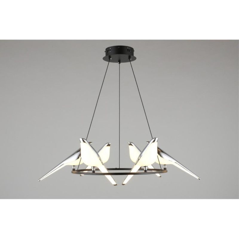 Детская люстра 65*60-300 см, 1*LED, 60W, 3000K, Aployt Astor APL.822.13.60, хром