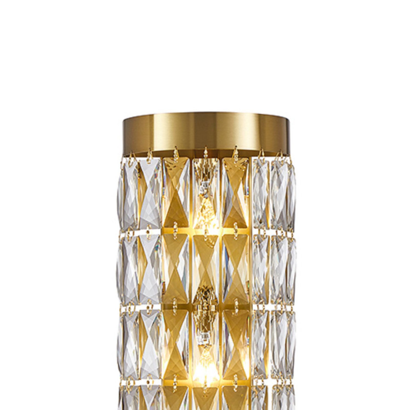 Бра Favourite Magnitudo 4090-3W, D190*W115*H525, золота, плафон состоит из прозрачного хрусталя оригинальной формы