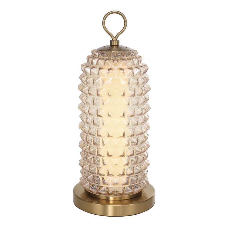 Настольная лампа 18*41 см, 1*LED*12W, 4000K, ST-Luce Saguaro SL6144.304.01, латунный
